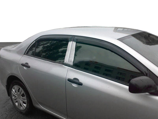 Window Deflectors (4 pcs, HIC) for Toyota Corolla 2007-2013 - image 1