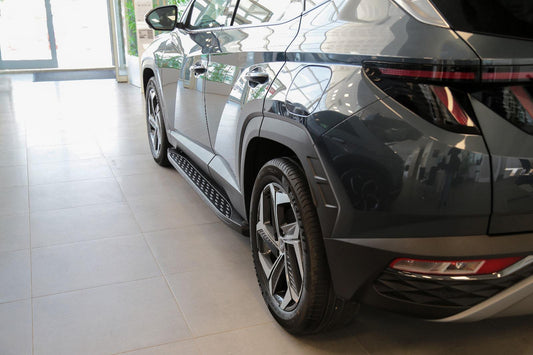 Side sills Shining Black (2 pcs., Aluminum) for Hyundai Tucson NX4 2021↗ - image 2