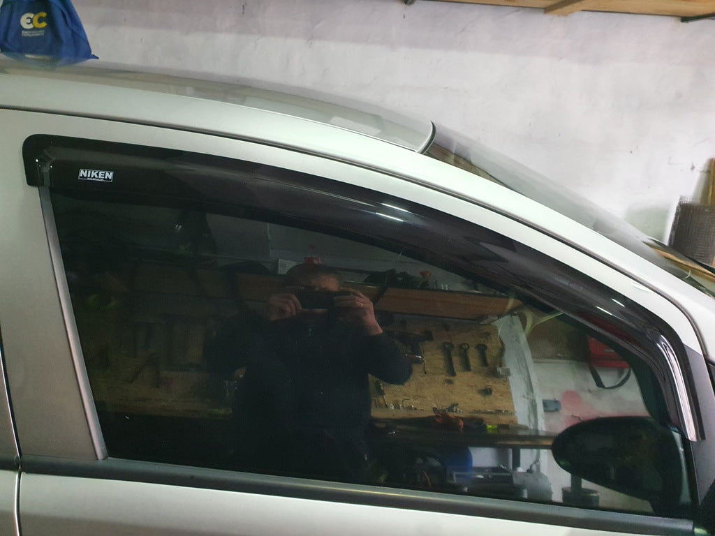Window Deflectors (4 pcs, Niken) for Opel Corsa D 2007-2014 - image 1