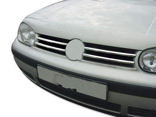Lining on the grille (4 pieces, stainless steel) for Volkswagen Golf 4 - Reelken Auto