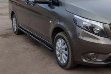 Side Bars Black (2 pcs, Stainless Steel) for Mercedes Vito/V-class W447 2014- - image 2