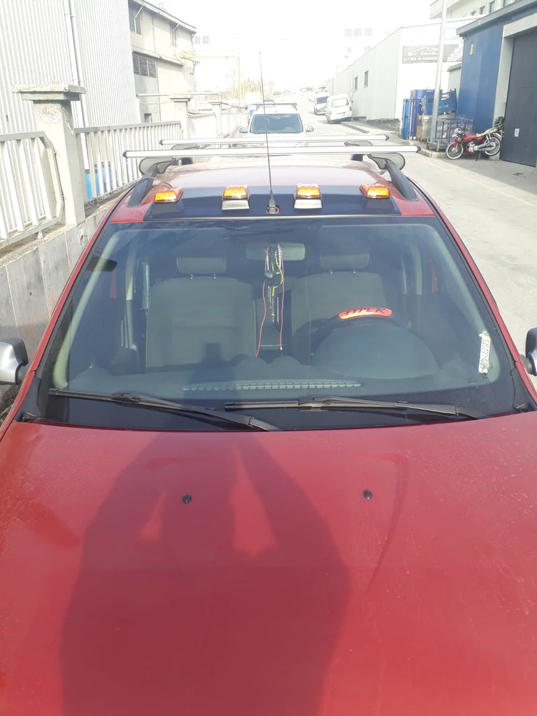 Windshield Sun Visor (LED, Black Matte) for Dacia Sandero 2007-2013 - image 3