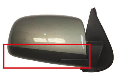 Cover for mirrors (2 pieces, stainless steel) for Hyundai Santa Fe 2 2006-2012 - Reelken Auto