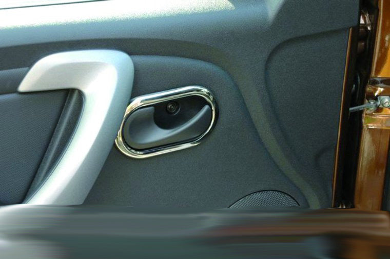 Interior Door Handle Covers Carmos (4 pcs, Stainless Steel) for Renault Duster 2008-2017 - image 4