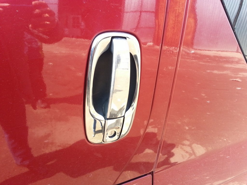 Door handle trims (4 pcs, stainless steel) for Renault Trafic 2001–2015 - image 3