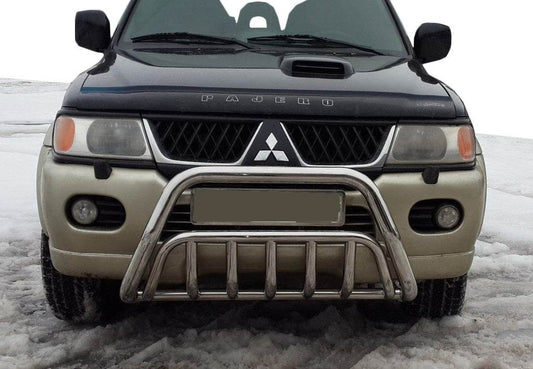 The WT002 bumper guard (stainless) for Mitsubishi Pajero Sport 1996-2007 - Reelken Auto