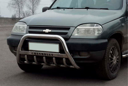 Bull Bar WT004 Stainless Steel for Chevrolet Niva 1998-2020 - image 2