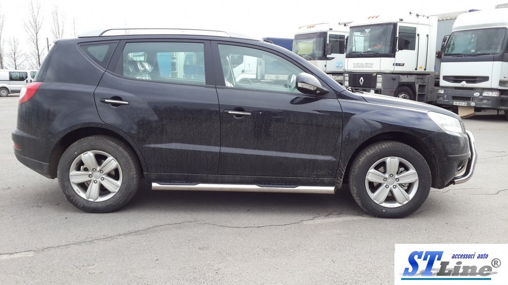 Side Bars (2 pcs, Stainless Steel) for Geely Emgrand X7 2011- - image 3