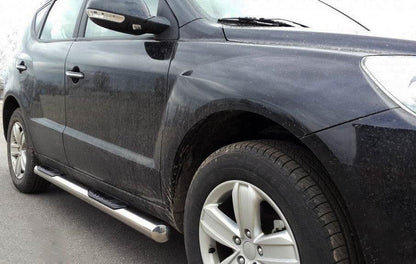 Side pipes (2 PCs, stainless steel) for Geely Emgrand X7 - Reelken Auto