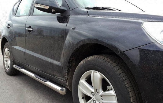 Side pipes (2 PCs, stainless steel) for Geely Emgrand X7 - Reelken Auto