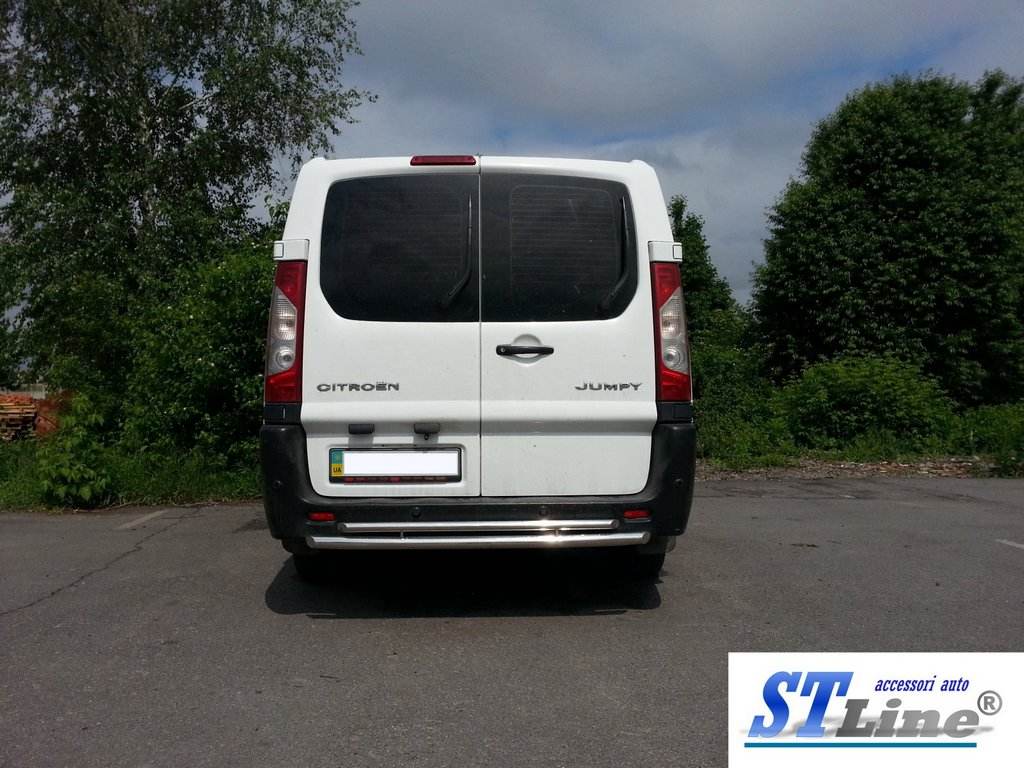 Back arc Double (stainless) for Citroen Jumpy 2007-2017 - Reelken Auto