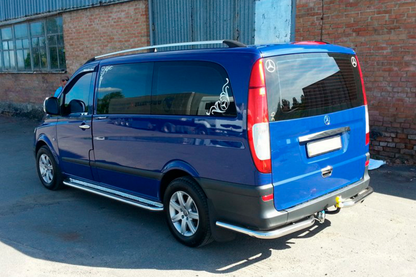 Rear Corner Bars AK003 (2 pcs, stainless steel) for Mercedes Vito W639 2004-2014 - image 9