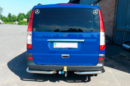 Rear Corner Bars AK003 (2 pcs, Stainless Steel) for Mercedes Viano 2004-2014 - image 9