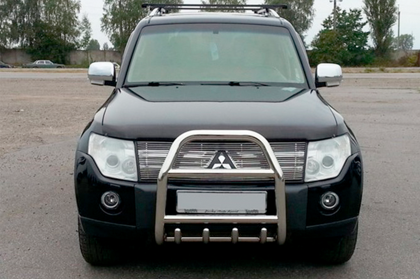 Bull Bar QT007 (Stainless Steel) for Mitsubishi Pajero Wagon IV 2006-2021 - image 1