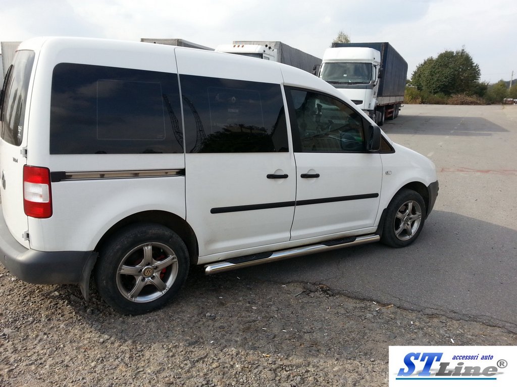 Side pipes (2 PCs, stainless steel) for Volkswagen Caddy 2004-2010 - image 3