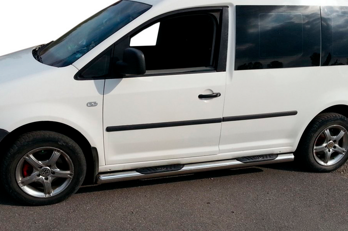 Side Bars (2 pcs, Stainless Steel) for Volkswagen Caddy 2004-2010 - image 3