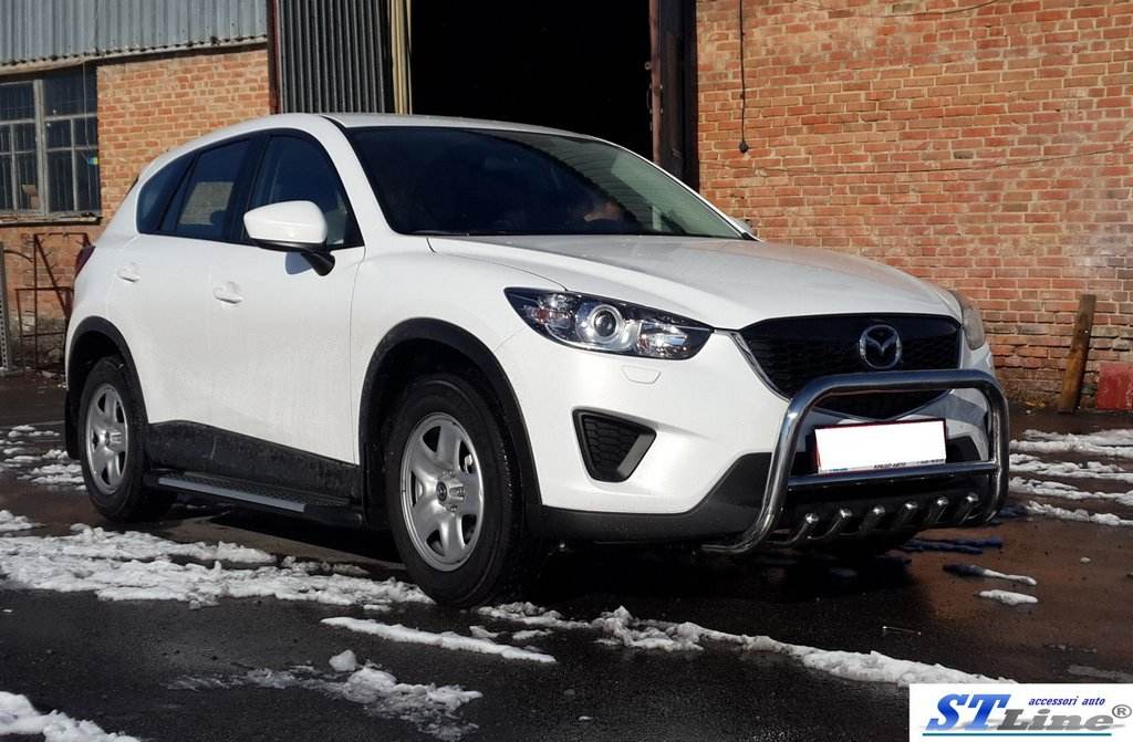 Front protection WT021 (stainless) for Mazda CX-5 2012-2017 - Reelken Auto