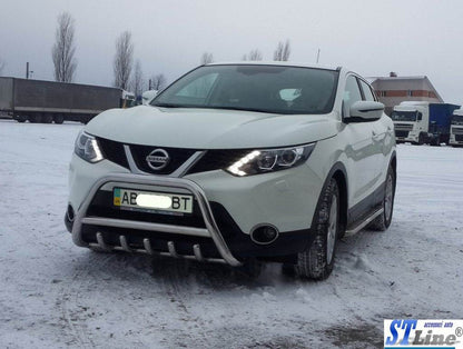 The WT003 bumper guard (stainless) for Nissan Qashqai 2014-2021 - Reelken Auto