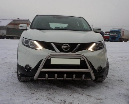 The WT003 bumper guard (stainless) for Nissan Qashqai 2014-2021 - Reelken Auto