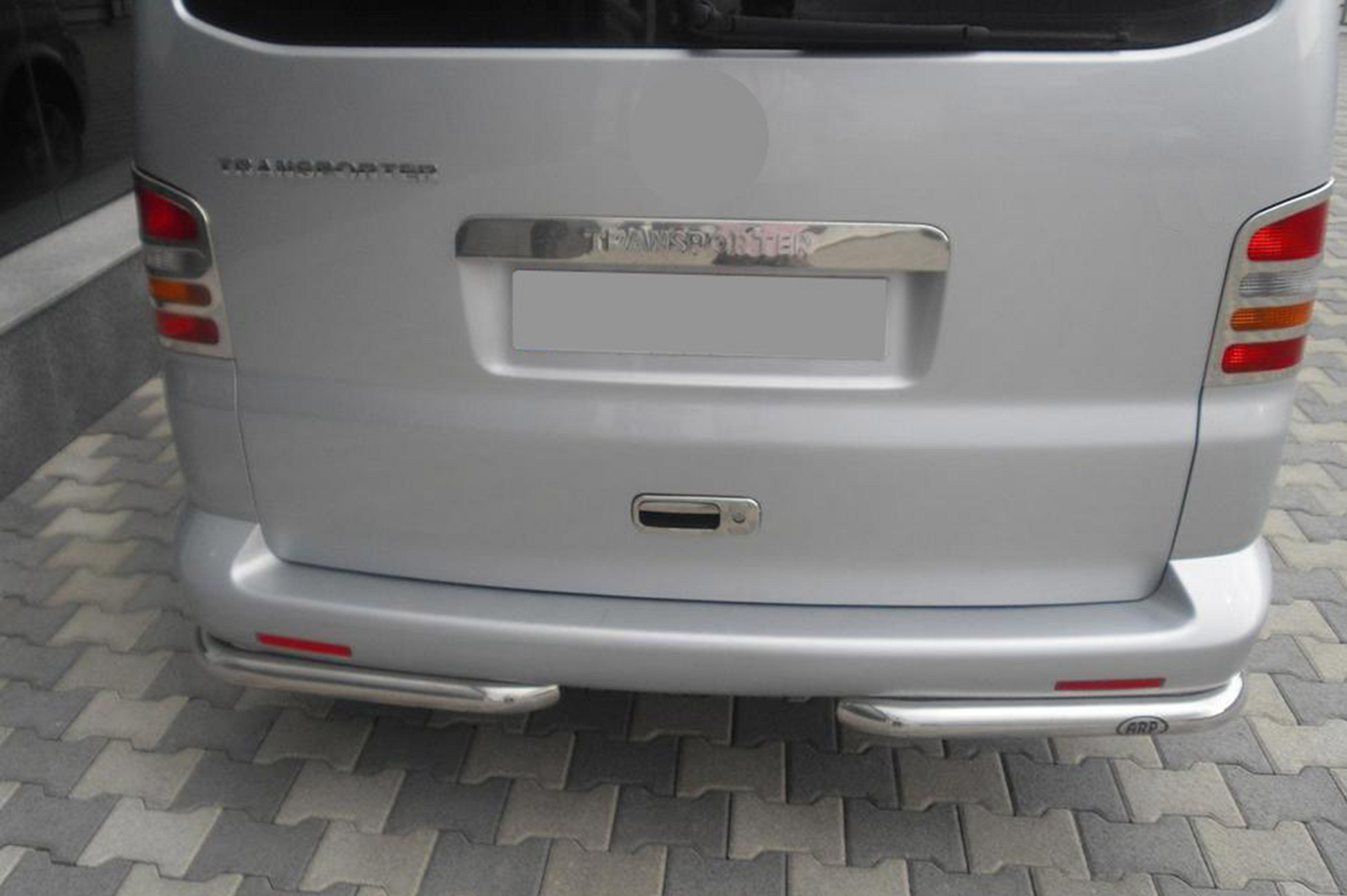 Rear Corner Bars AK003 (2 pcs, Stainless Steel) for Volkswagen T5 Transporter 2003-2010 - image 2