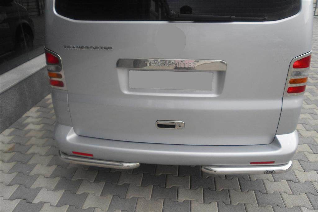 Rear corners AK003 (2 PCs, stainless steel) for Volkswagen T5 Multivan 2003-2010 - Reelken Auto