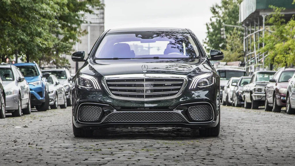 Front bumper assembly S65 AMG (2018-2022) for Mercedes S-сlass W222 2013-2022 - image 1