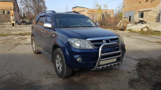 Kengurâtnik F12-11 (stainless steel) for Toyota Fortuner 2006-2015 - Reelken Auto