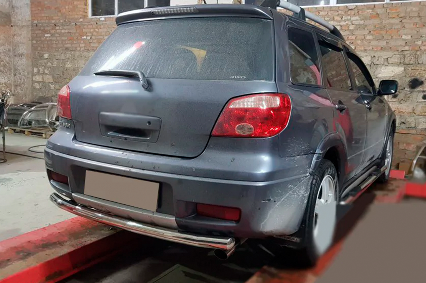 Rear Bar AK002/2 (Stainless Steel) for Mitsubishi Outlander 2001-2006 - image 2