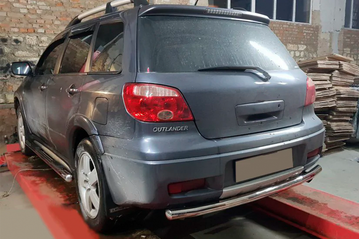 Rear Bar AK002/2 (Stainless Steel) for Mitsubishi Outlander 2001-2006 - image 3