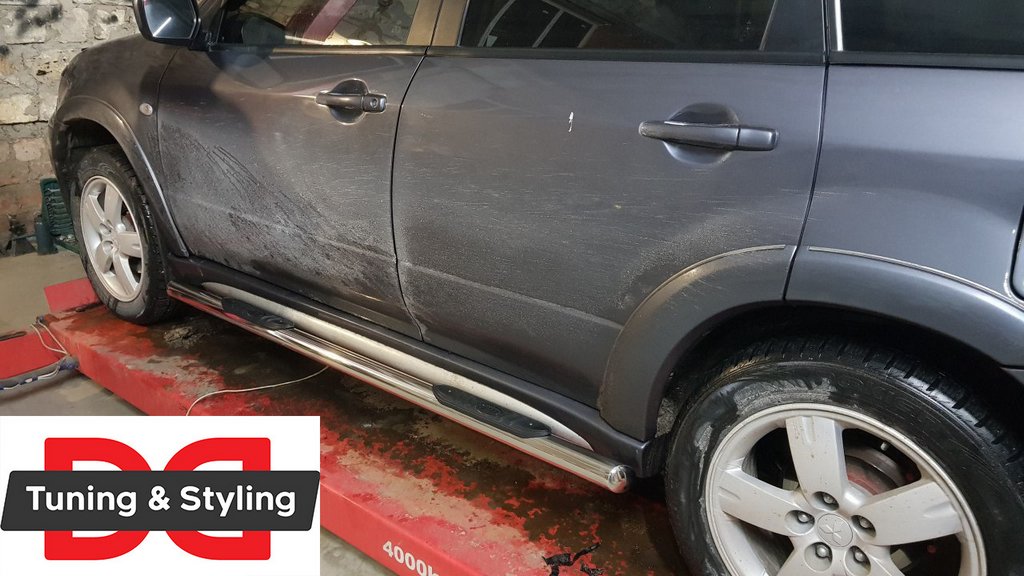 Side Bars (2 pcs, Stainless Steel) for Mitsubishi Outlander 2001-2006 - image 3