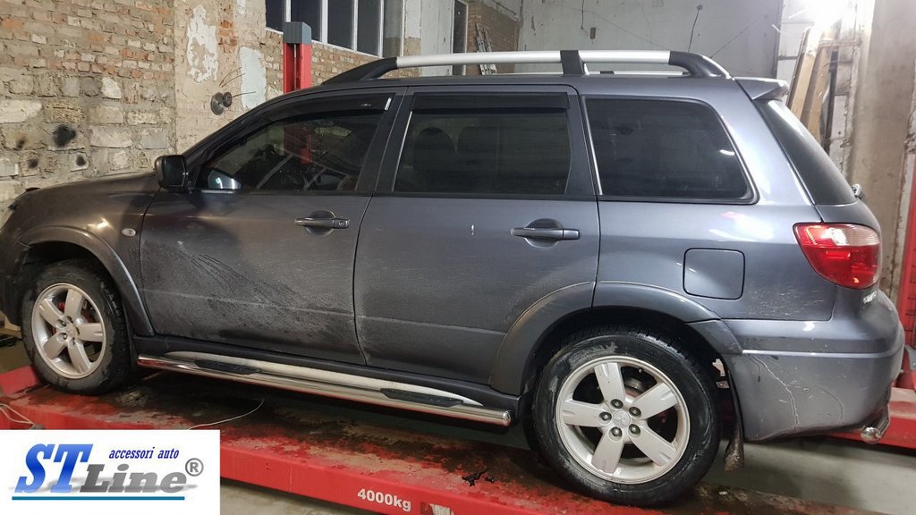 Side Bars (2 pcs, Stainless Steel) for Mitsubishi Outlander 2001-2006 - image 4
