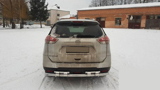 Back protection NSXT.13.6.B1-08 (2 pieces, stainless steel) for Nissan X-trail T32 / Rogue 2014-2021 - Reelken Auto