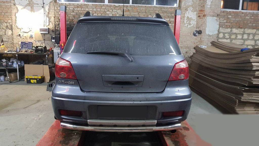 Back arc AK002/2 (stainless) for Mitsubishi Outlander 2001-2006 - Reelken Auto