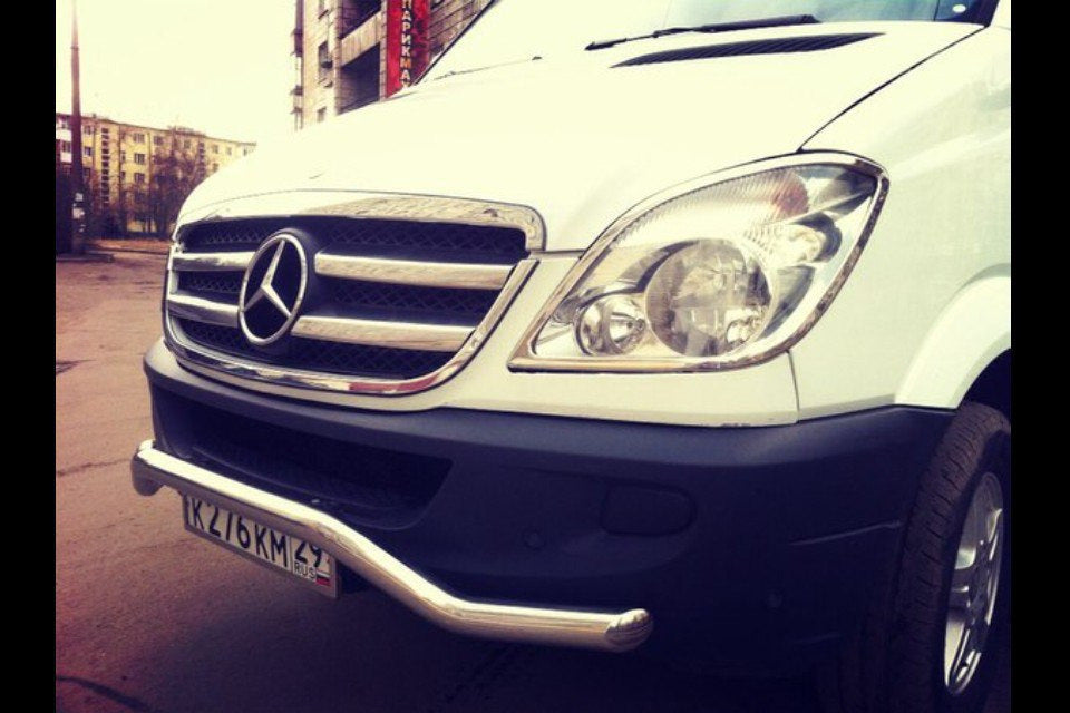 Front lower bar MBSP.07.F3-04.6 (stainless steel) for Mercedes Sprinter W906 2006-2018 - image 5