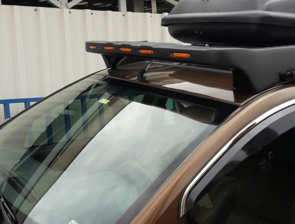 Windshield Visor V1 (LED, Matte Black) for Dacia Duster 2008-2018 - image 1
