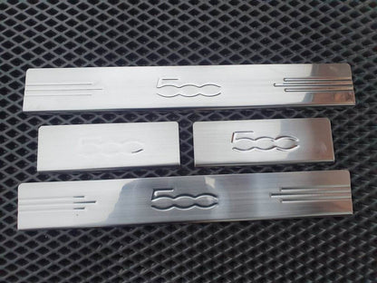 Sill 500L (Carmos, 4-piece, stainless steel) for Fiat 500/500L - Reelken Auto