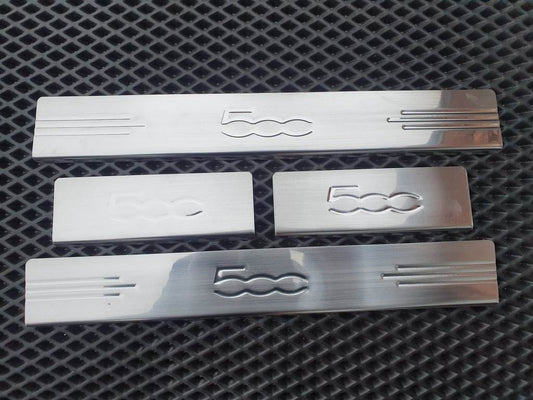 Sill 500L (Carmos, 4-piece, stainless steel) for Fiat 500/500L - Reelken Auto