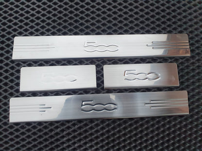 Door Sill Protectors 500L (Carmos, 4 pcs, Stainless Steel) for Fiat 500/500L 2013-2022 - image 2