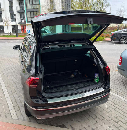 Rear bumper protector (OmsaLine, stainless steel) for Volkswagen Tiguan 2016-2023 - image 4