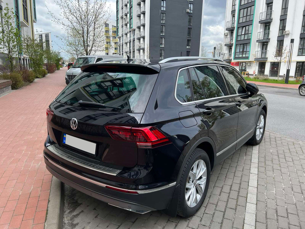 Rear bumper protector (OmsaLine, stainless steel) for Volkswagen Tiguan 2016-2023 - image 3