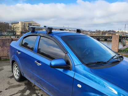 Roof bars for smooth roof (2 pcs, Asaf V4) for Chevrolet Aveo T250 2005-2011 - image 5