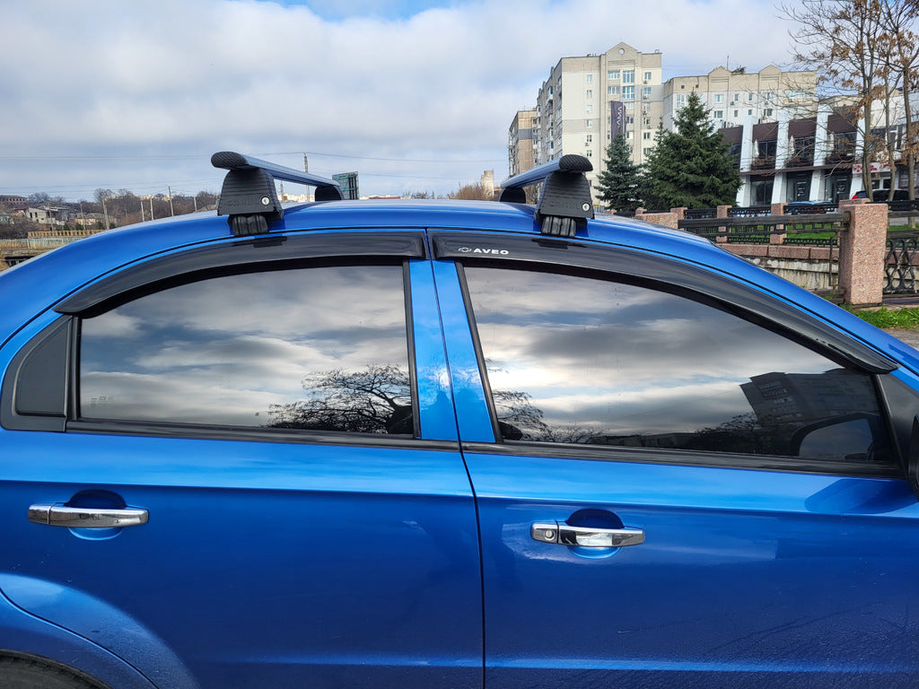 Roof bars for smooth roof (2 pcs, Asaf V4) for Chevrolet Aveo T250 2005-2011 - image 6