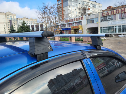 Roof bars for smooth roof (2 pcs, Asaf V4) for Chevrolet Aveo T250 2005-2011 - image 1