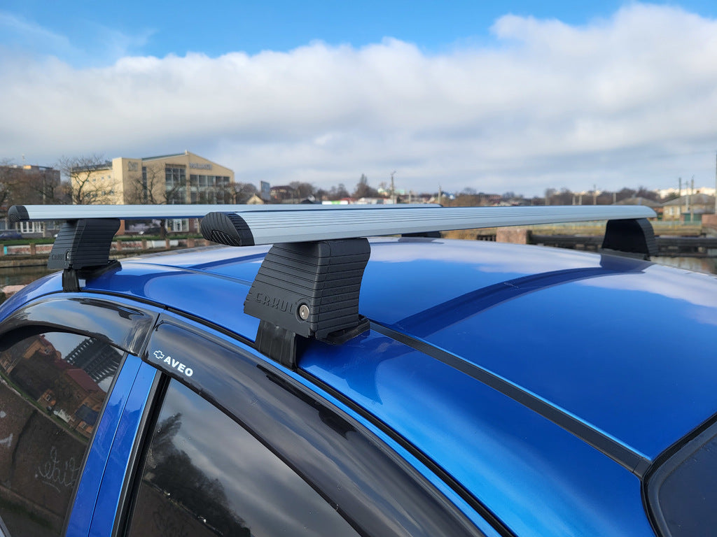 Roof bars for smooth roof (2 pcs, Asaf V4) for Chevrolet Aveo T250 2005-2011 - image 2