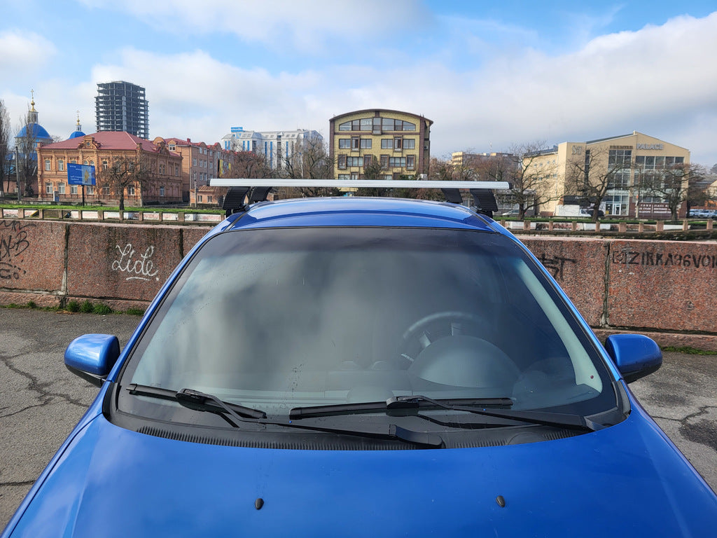 Roof bars for smooth roof (2 pcs, Asaf V4) for Chevrolet Aveo T250 2005-2011 - image 8