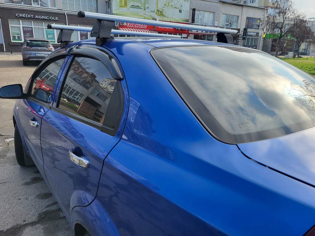 The jumpers on smooth roof (2 PCs, Asaf V4) for Chevrolet Aveo T250 2005-2011 - Reelken Auto