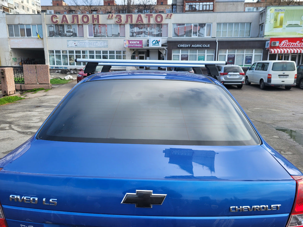 Roof bars for smooth roof (2 pcs, Asaf V4) for Chevrolet Aveo T250 2005-2011 - image 7