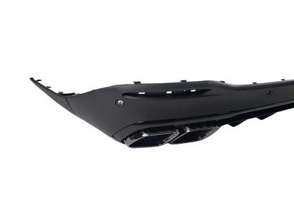 Rear diffuser with exhaust tips BlackEdition (GLS63 design) for Mercedes GLS X167 2019- - image 6