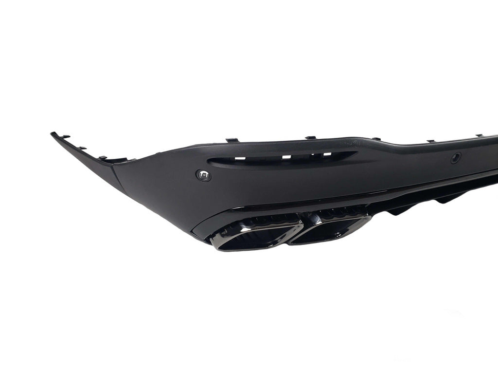 Rear diffuser with exhaust tips BlackEdition (GLS63 design) for Mercedes GLS X167 2019- - image 6