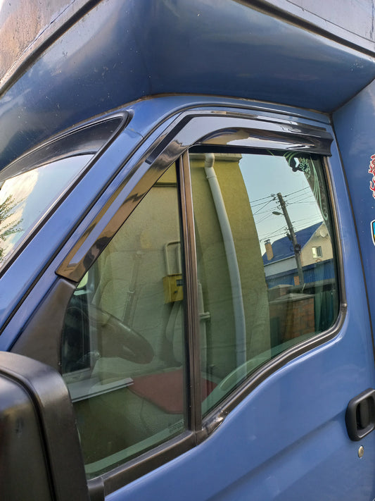 Window Deflectors (2 pcs, Sunplex Sport) for Nissan Interstar 2002-2010 - image 2
